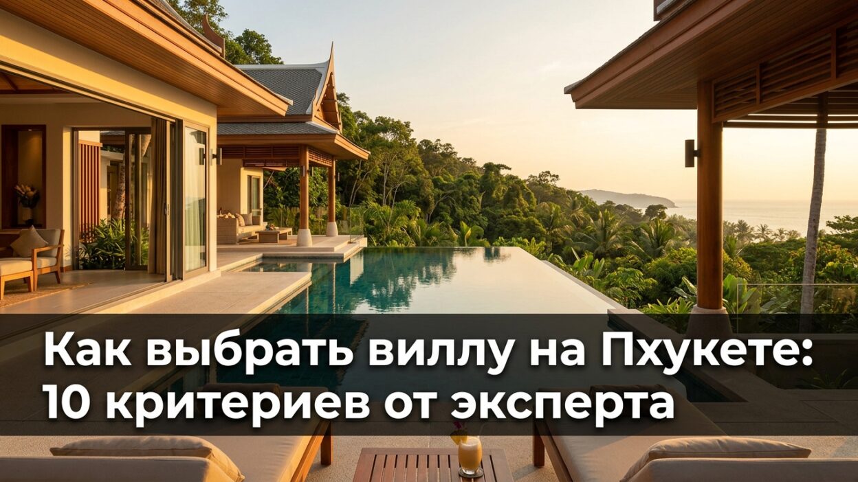 Как выбрать виллу на Пхукете: 10 критериев от эксперта — чек-лист покупателя