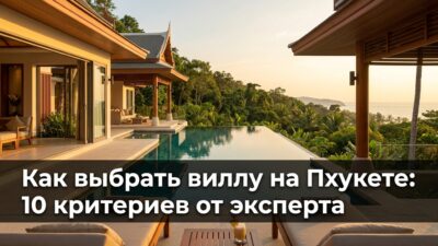 Как выбрать виллу на Пхукете: 10 критериев от эксперта — чек-лист покупателя